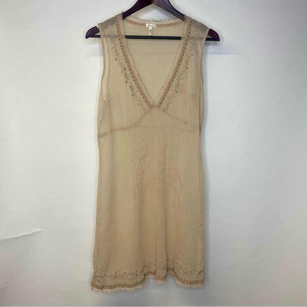 Flounce sheer slip dress